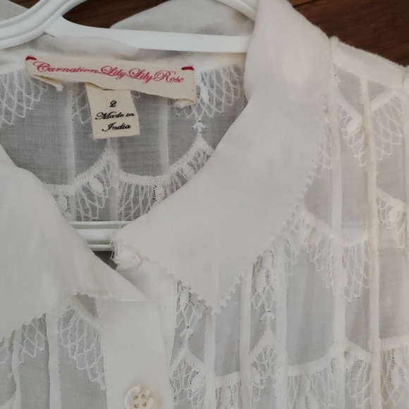 gorgeous Anthropologie cotton lined dress sz 2 - Picture 4 of 8